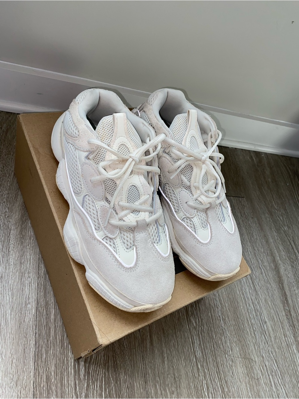 Authentic YEEZY 500 Bone White